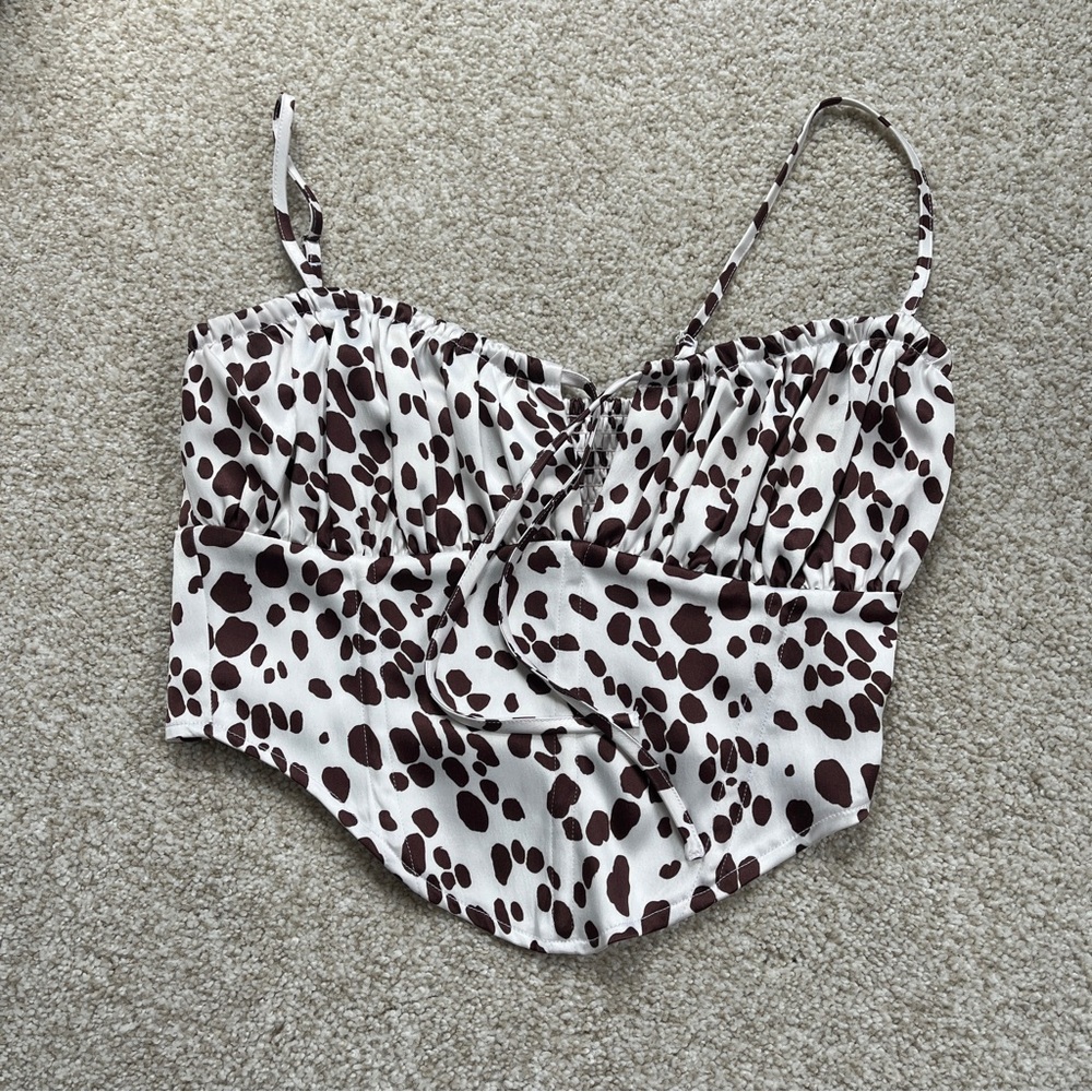 Glassons Cow Print Corset